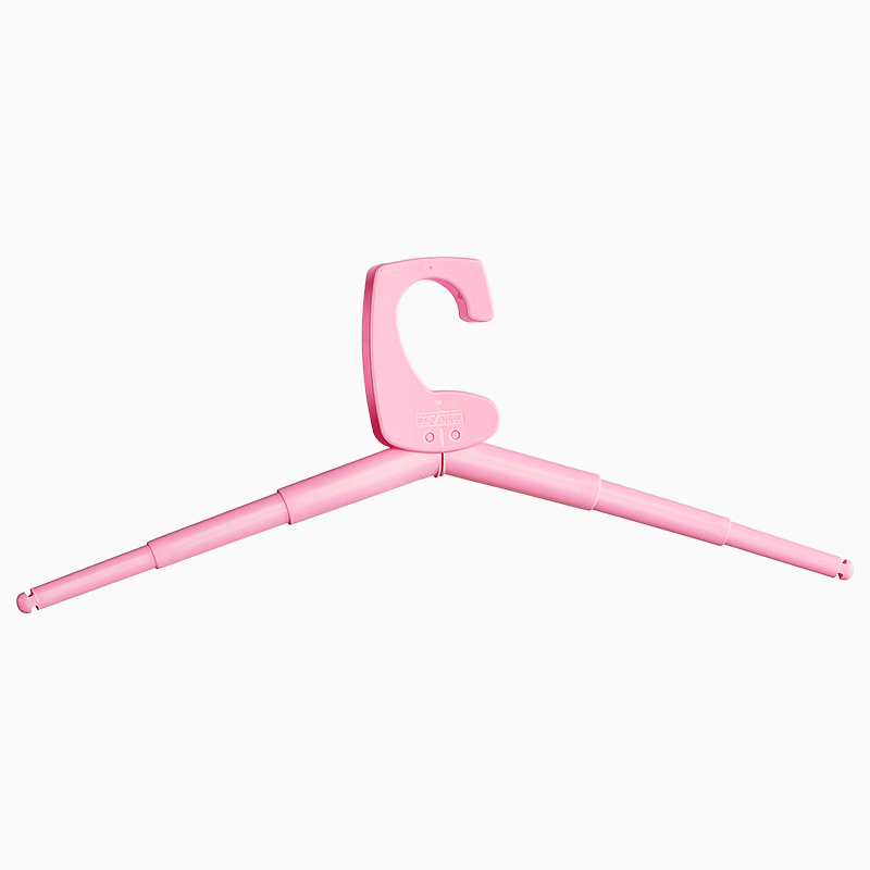 Hanger Reise-Kleiderbügel rosa 1